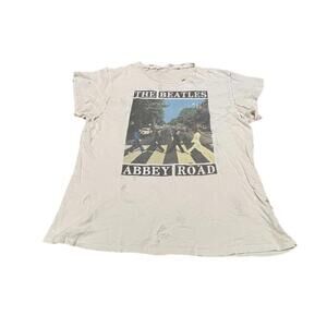 Madeworn Tshirt Insane Distressed Beatles Tshirt Size Large H96